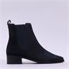 Paul Green Low Heel Pointed Chelsea Boot - Navy Suede